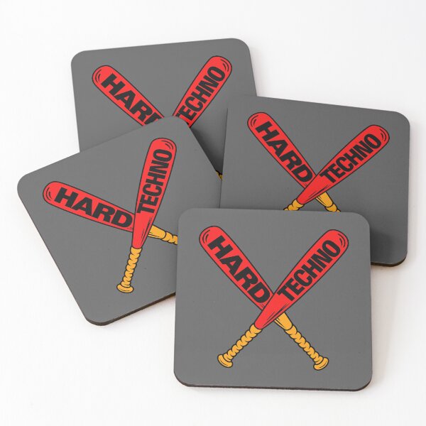 Item preview, "Hard Techno" Crossed Baseball Bats  – Techno Music Design designed and sold by paulo silveira.
