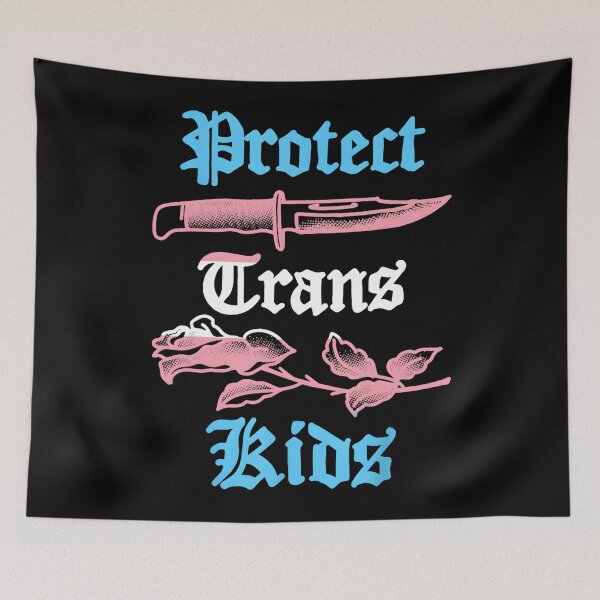 Item preview, Protect Trans Kids Knife LGBTQ Rose Ally Trans Pride Flag designed and sold by Cute-Collection.