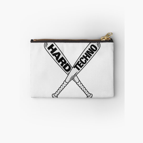 Item preview, "Hard Techno" Crossed Baseball Bats  – Bold DJ and Techno Music Design designed and sold by paulo silveira.
