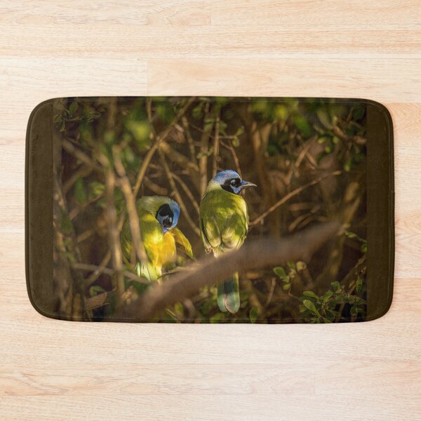Item preview, A Pair of Green Jays Deep in Trees designed and sold by Debra Martz.