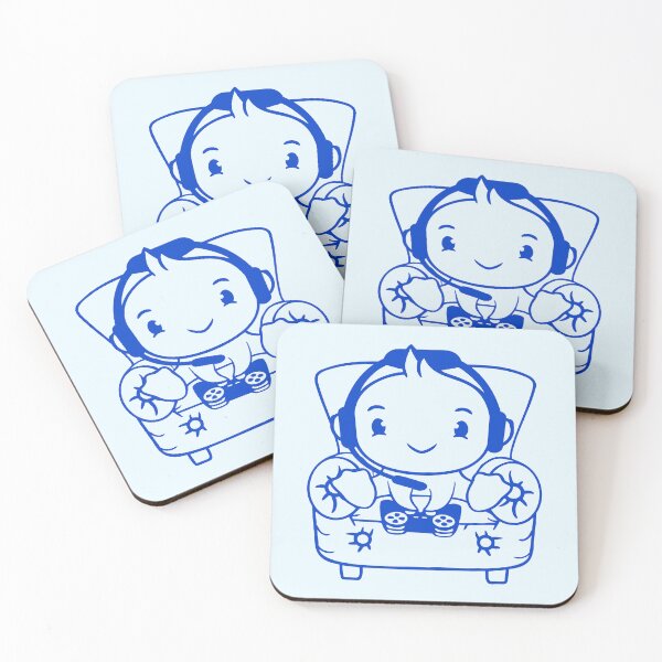Item preview, Duck gamer gaming controller headset armchair cute designed and sold by shirt-o-mat.