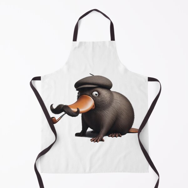 Item preview, Elegant Platypus with Mustache and Pipe - Original Charm designed and sold by latelierdechris.