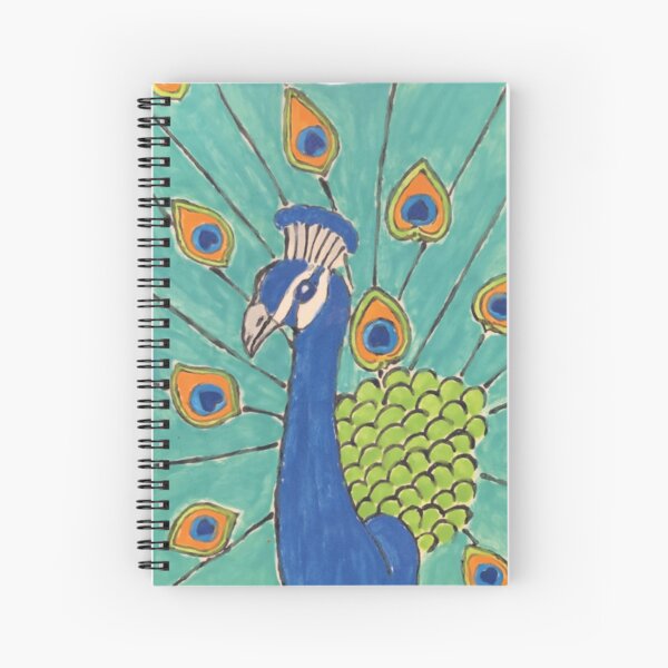Item preview, Peacock Square Painted Design designed and sold by Mr Mouse Design.