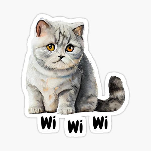 wiwiwi cat Sticker