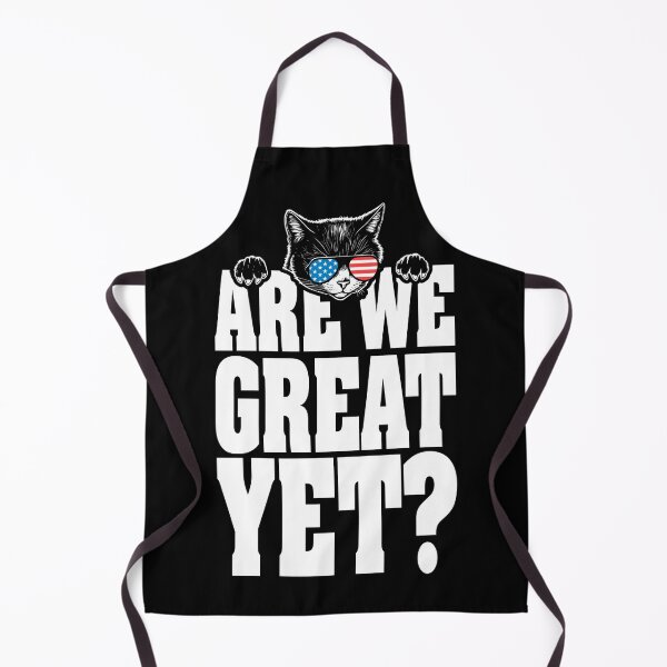 Item preview, Are We Great Yet? Funny Cat Lover USA Flag America Cats designed and sold by GrandeDuc.