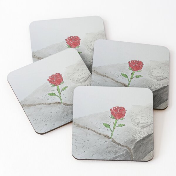 Item preview, Rose Growing Through Concrete Raining Design designed and sold by Mr Mouse Design.