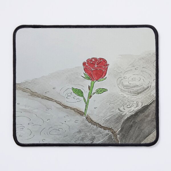Item preview, Rose Growing Through Concrete Raining Design designed and sold by Mr Mouse Design.