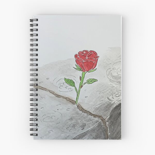 Item preview, Rose Growing Through Concrete Raining Design designed and sold by Mr Mouse Design.