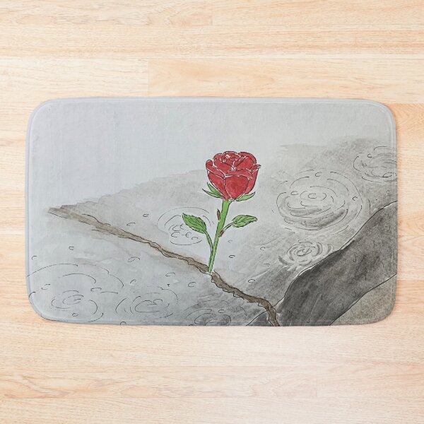 Item preview, Rose Growing Through Concrete Raining Design designed and sold by Mr Mouse Design.