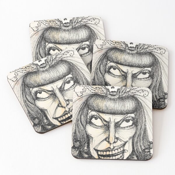 Item preview, Pin-up Bridezilla Pen Ink on Paper designed and sold by The Art of Ella Lim.