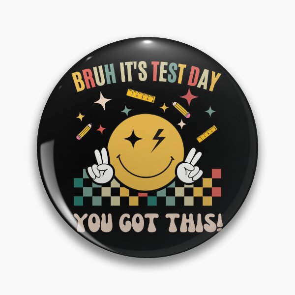 Item preview, Rertro Bruh It's Test Day You Got Testing Day Teacher kids Funny designed and sold by Run to Creations.
