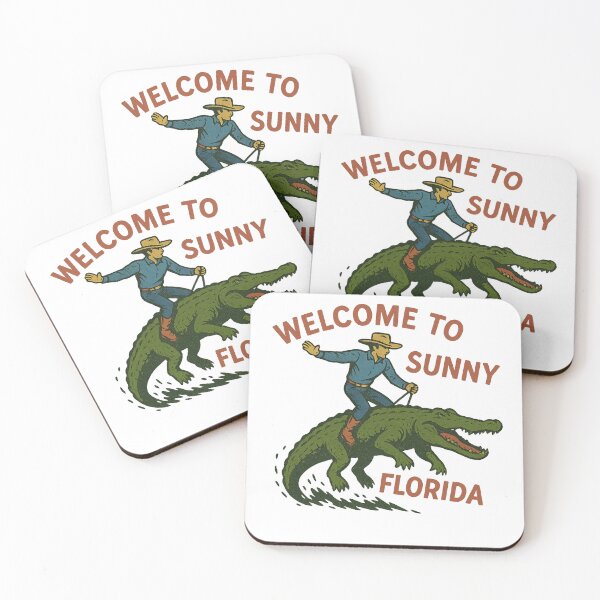 Item preview, Cowboy Rides Alligator – Funny Florida Souvenir designed and sold by funtfarms.