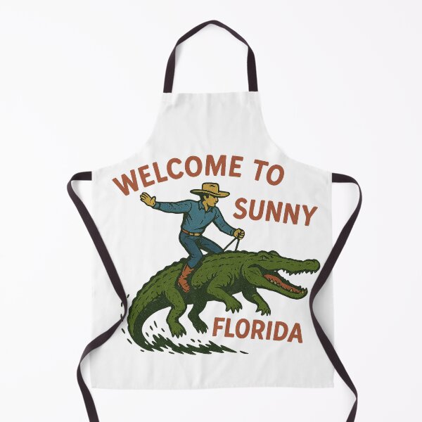 Item preview, Cowboy Rides Alligator – Funny Florida Souvenir designed and sold by funtfarms.