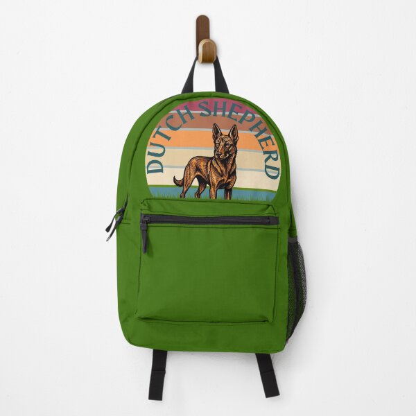 Item preview, Proud Dutch Shepherd Retro Sunset designed and sold by KateLeap.