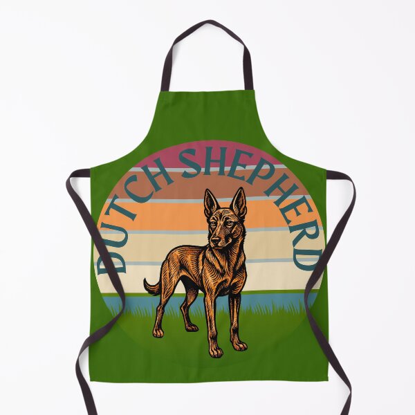 Item preview, Proud Dutch Shepherd Retro Sunset designed and sold by KateLeap.
