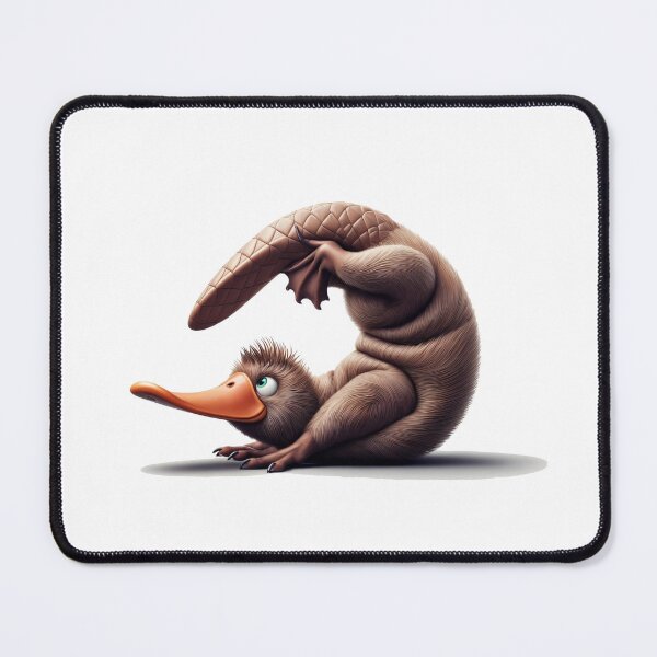 Item preview, Platypus Flexible Yoga - Fun and Creative Illustration designed and sold by latelierdechris.
