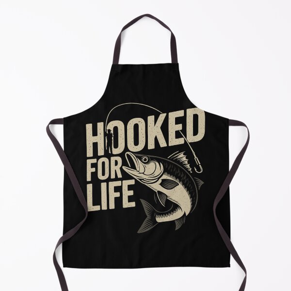 Item preview, Hooked for Life - Bold Fishing Graphic designed and sold by yinon-h.