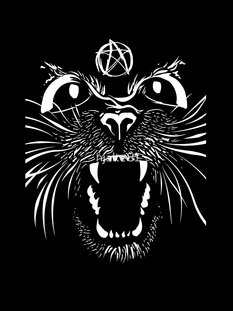 Thumbnail 7 of 7, Oversized T-Shirt, Angry Pentacle Cat designed and sold by hjalte81.