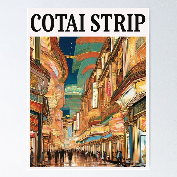 Item preview, Cotai Strip Macao China designed and sold by RetroTraveler.
