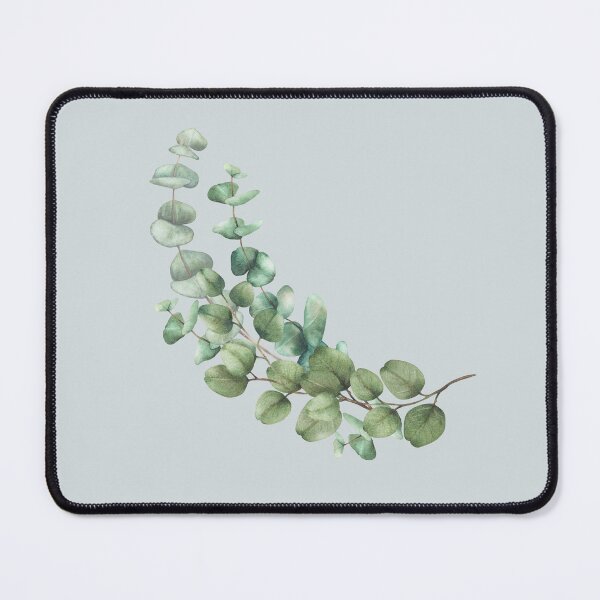 Item preview, Watercolor Eucalyptus plant branch with round leaves hand drawn floral illustration designed and sold by BartolArt.