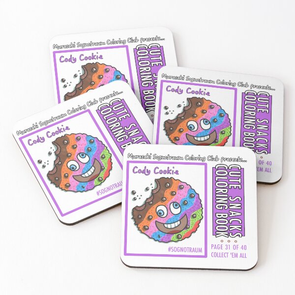 Item preview, Murasaki Sognotraum Coloring Club - Cute Snacks Coloring Book Page 31 designed and sold by GetContented.