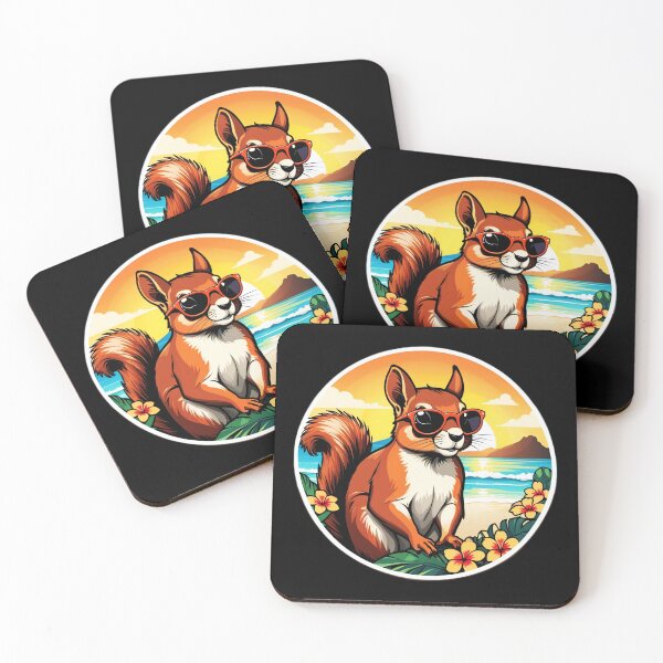 Item preview, Beach Bum Squirrel with Sunglasses by The Beach designed and sold by NautiChic.