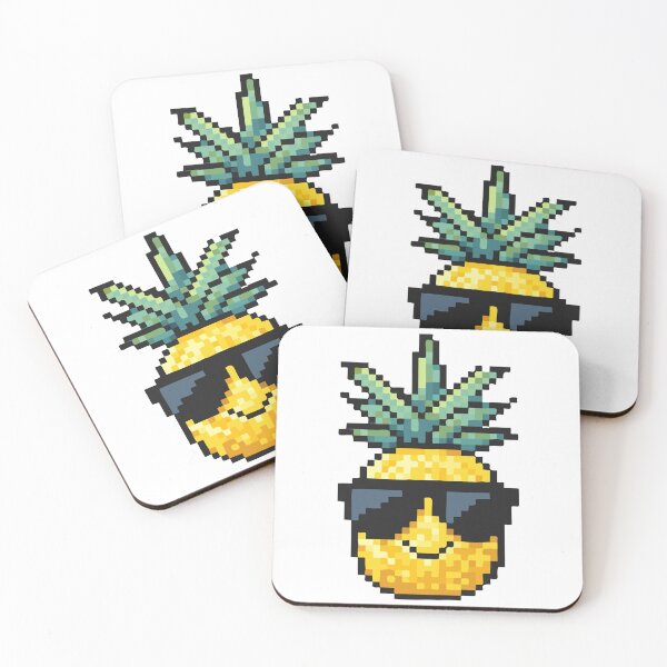 Item preview, Cool Pineapple Pixel Art designed and sold by AmbientArtCo.