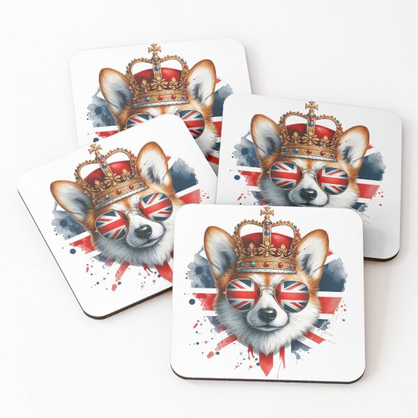 Item preview, British Royal Corgi - Charm and Elegance with the Union Jack designed and sold by latelierdechris.