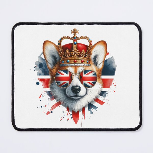 Item preview, British Royal Corgi - Charm and Elegance with the Union Jack designed and sold by latelierdechris.