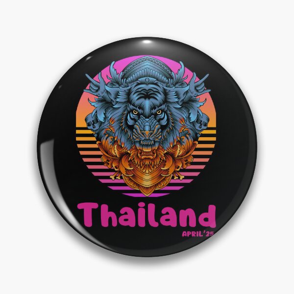 Item preview, Thailand Tiger, Horn, skulls,  God, Tshirt for Tiger Lovers designed and sold by Printek.