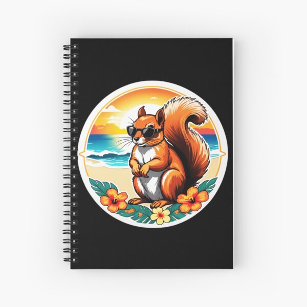 Item preview, Beach Waves Squirrel with Sunglasses at Sunset designed and sold by NautiChic.