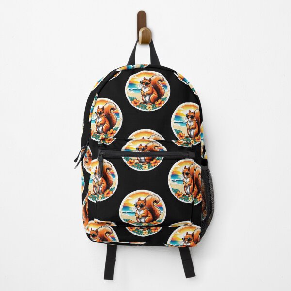 Item preview, Beach Waves Squirrel with Sunglasses at Sunset designed and sold by NautiChic.