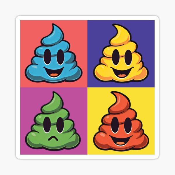 Artikel-Vorschau von Poop-Emoticon-Pop-Art, designt und verkauft von FaeryNuff.