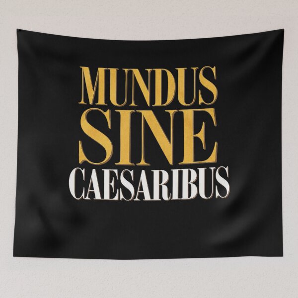 Item preview, Retro Funny 80s Vintage Mundus Sine Caesaribus designed and sold by Shaun-Arts.