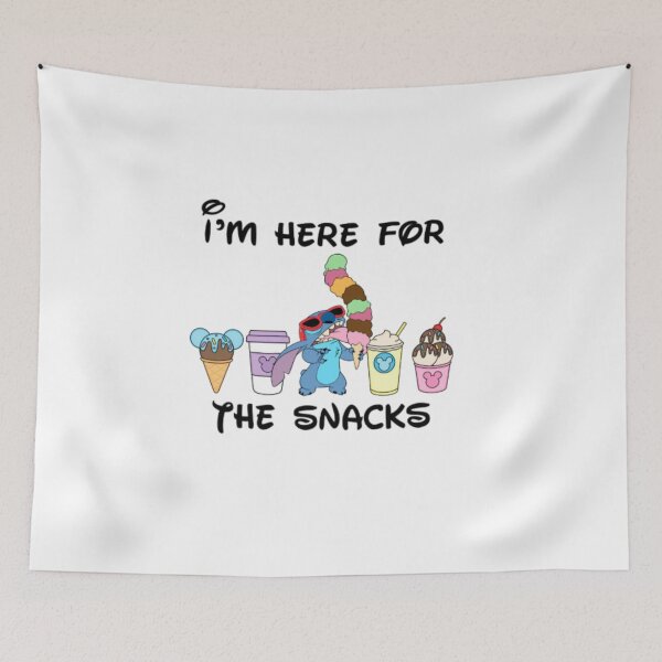 Item preview, "I’m Here for the Snacks & Drinks" – Fun Family Matching Party Shirt designed and sold by Colorful-Garden.