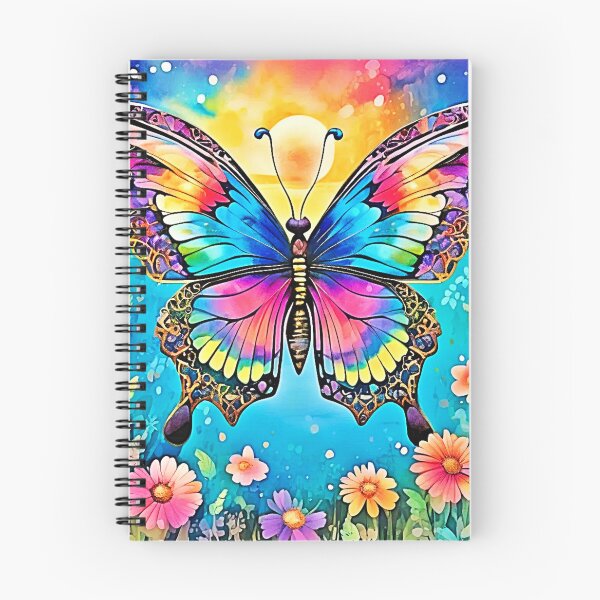 Item preview, Vibrant Floral Butterfly Glow Design designed and sold by Health And Fitness Posts e-Store.