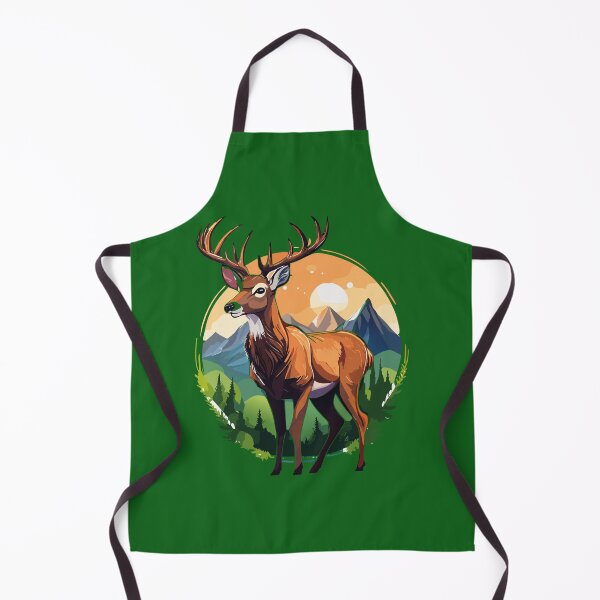 Item preview, Majestic Red Deer Buck in Mountain Landscape, portrait of deer, great adult noble red deer with big beautiful horns on at forest background, wildlife landscape with stag (Cervus elaphus) designed and sold by Danler.