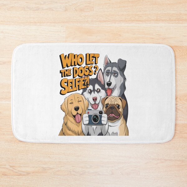 Item preview, Who Let the Dogs Selfie?! – Funny Dog Design for Pet Lovers designed and sold by Petpixy.