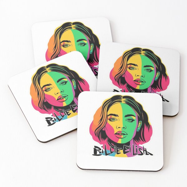 Item preview, Billie Eilish Pop Art Design | Modern Abstract Portrait of Billie Eilish | Trendy Pop Art Style designed and sold by Vividstickerco.