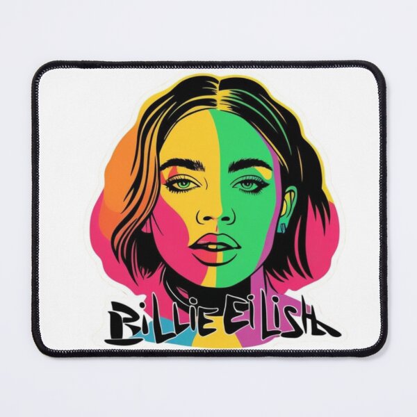 Item preview, Billie Eilish Pop Art Design | Modern Abstract Portrait of Billie Eilish | Trendy Pop Art Style designed and sold by Vividstickerco.