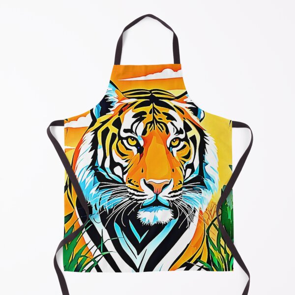 Item preview, Vibrant Jungle Tiger Art Design designed and sold by Health And Fitness Posts e-Store.