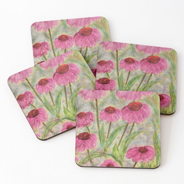 Item preview, Pink And Red Coneflowers designed and sold by kahoutek24.