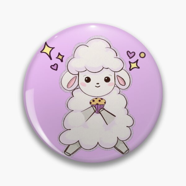 Item preview, Kawaii cute baby sheep with cupcake designed and sold by altairaleon.
