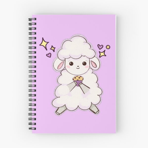 Item preview, Kawaii cute baby sheep with cupcake designed and sold by altairaleon.