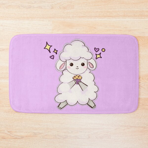 Item preview, Kawaii cute baby sheep with cupcake designed and sold by altairaleon.