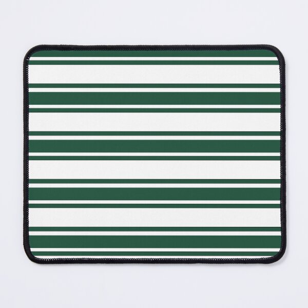Item preview, Trendy Luxe Organic Stripes – White & Dark Emerald 2025 summer designed and sold by The Cozy Stripe | Modern Textile Stories.