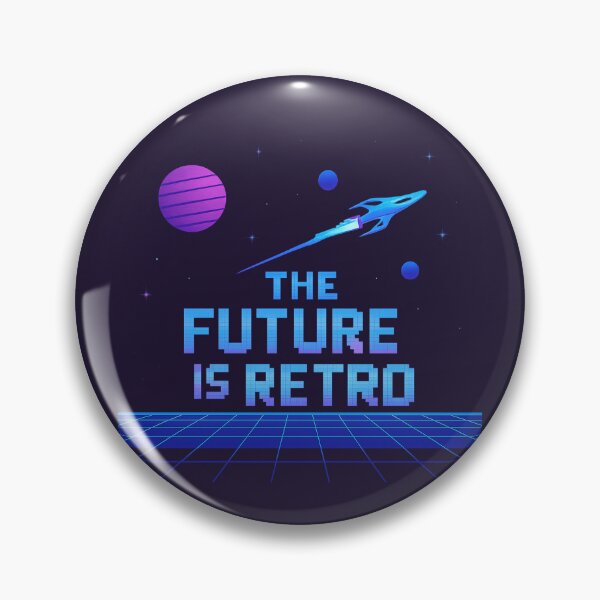 Item preview, The Future is Retro – Neon Space Arcade Vibes designed and sold by Bratak.