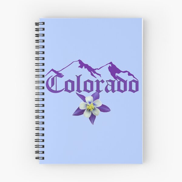 Item preview, Colorado with columbine flower and mountain Silhouette.4 designed and sold by MortalDesigns.