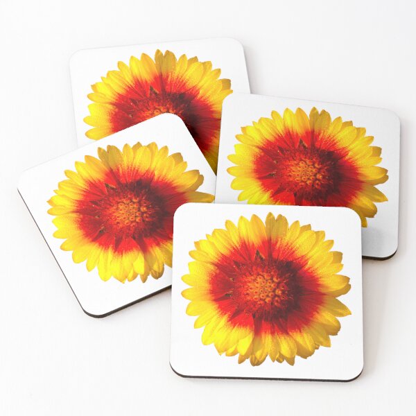Item preview, Vibrant Yellow and Red Flower designed and sold by AmbientArtCo.