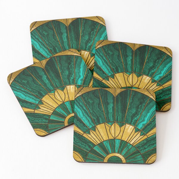 Item preview, Elegant Stained Glass Art Deco Window With Marble And Gemstone designed and sold by svarupa.